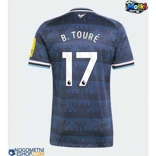 Moški Nogometni dresi Newcastle United Bazoumana Toure #17 Gostujoči 2026-27 Kratek Rokav